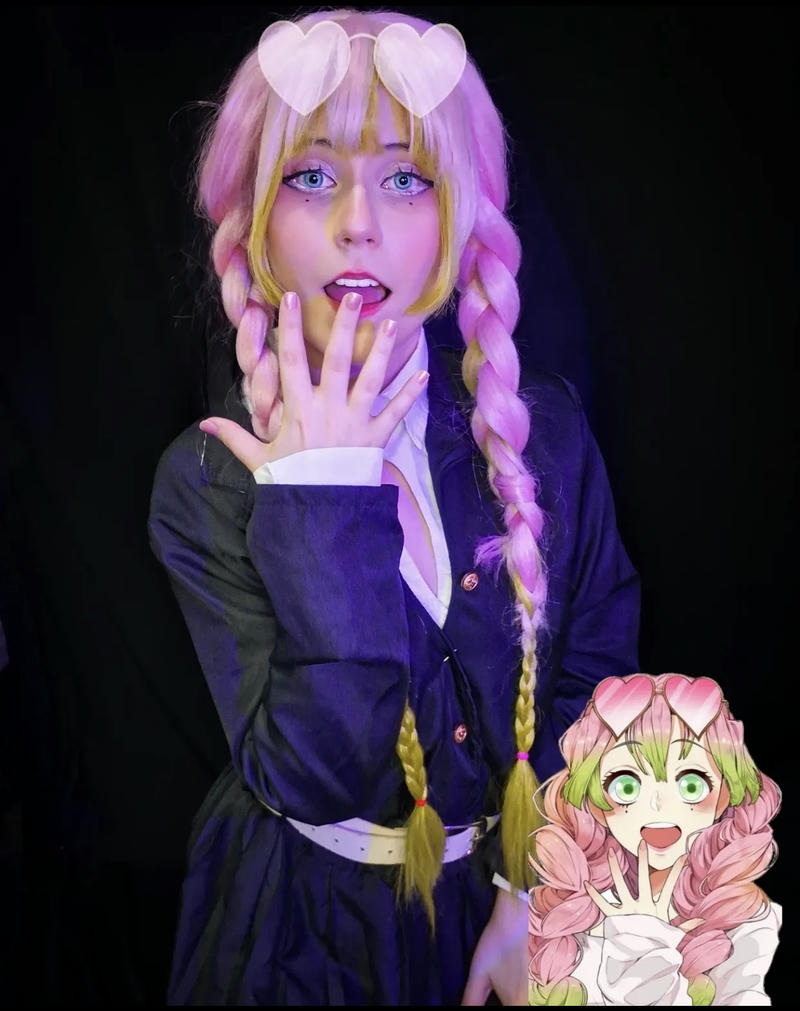 Mitsuri Kanroji cosplay phong cách dễ thương pha quyến rũ