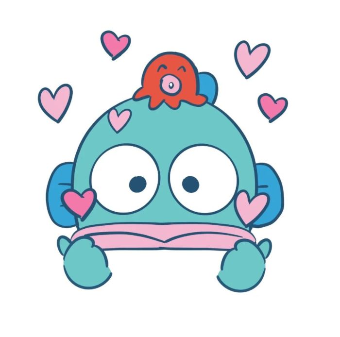 Sticker cute nét tròn đơn giản dễ thương