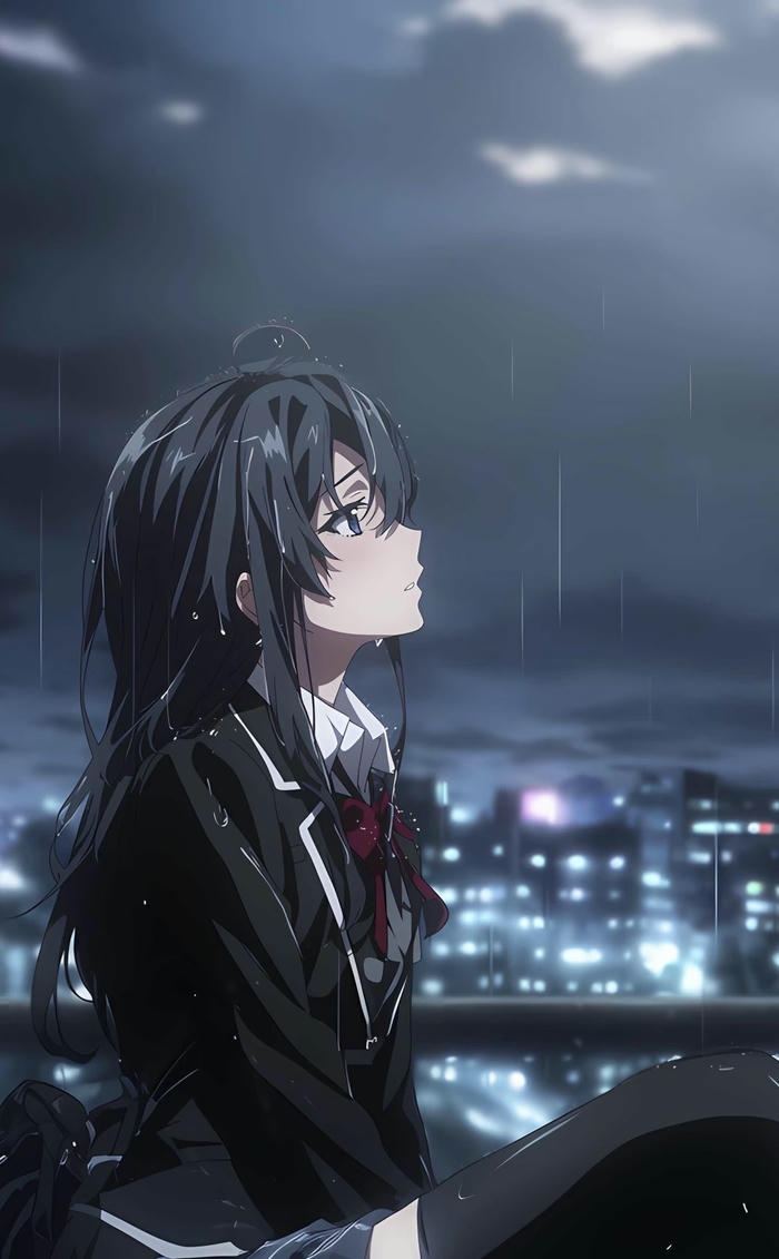 ảnh anime thất tình cô đơn