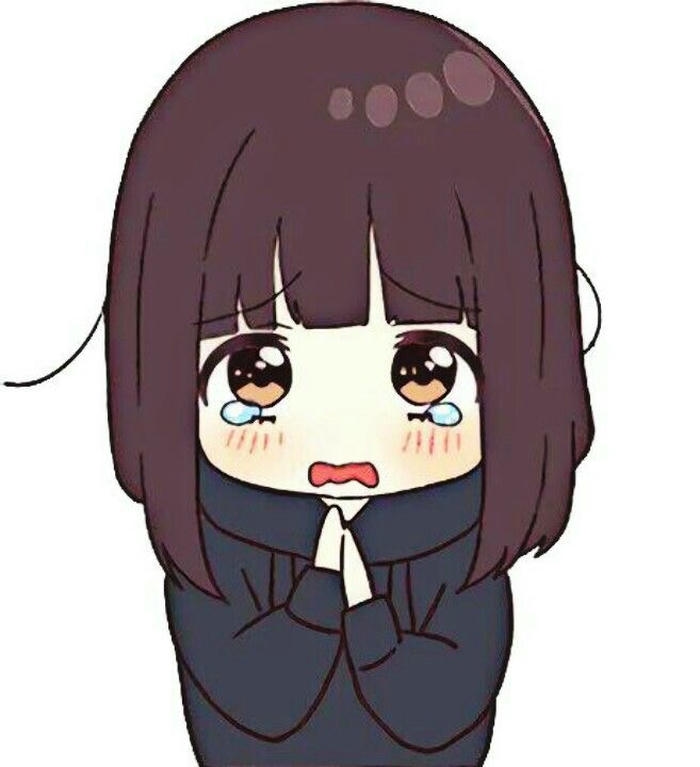 ảnh cartoon chibi buồn nhìn hiền hòa
