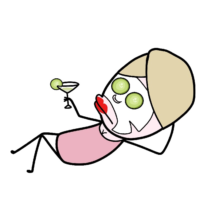 ảnh chat hài dạng sticker trần bơm