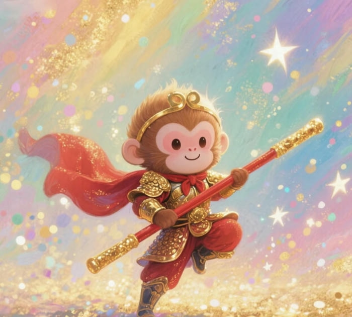 ảnh chibi khỉ cute dễ thương