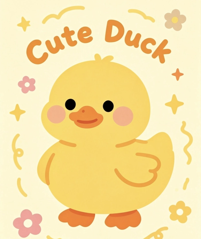 ảnh đại diện vịt chibi ngộ nghĩnh siêu dễ thương