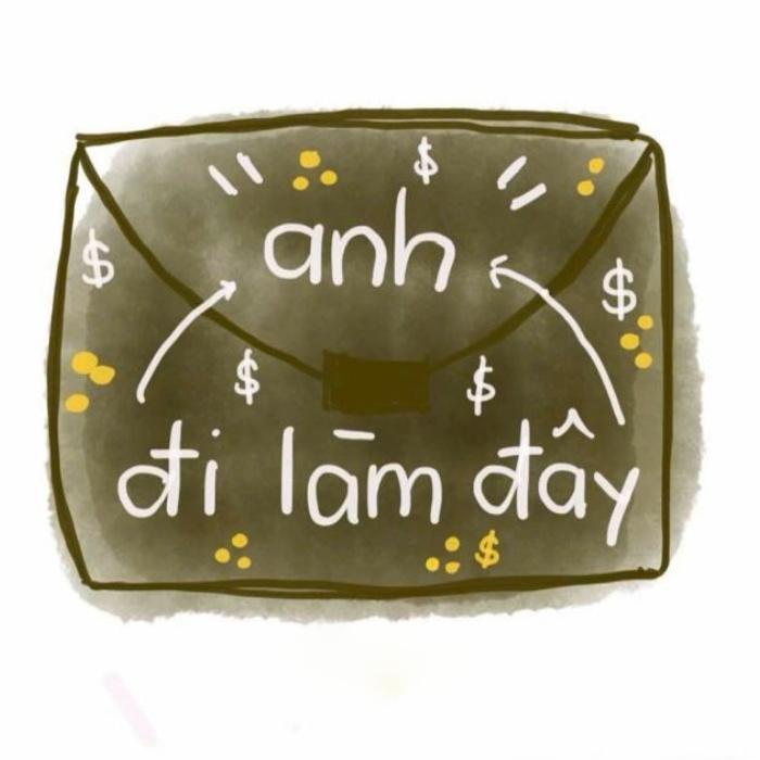 ảnh hài dạng sticker chữ mang niềm vui