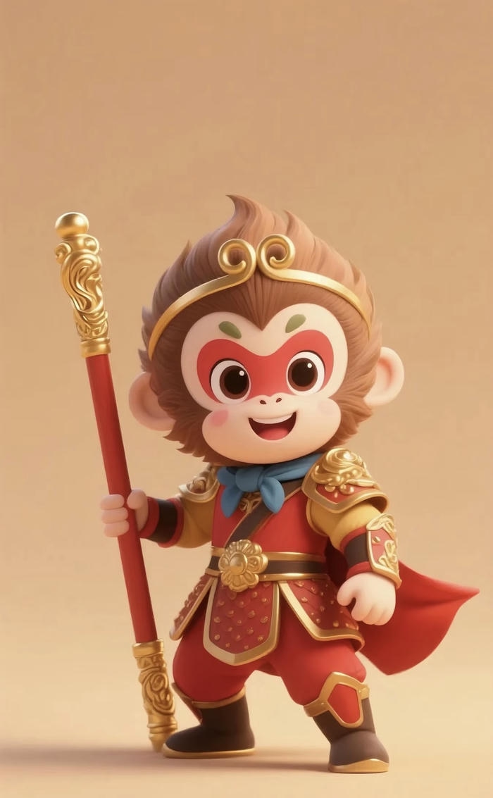 ảnh khỉ chibi cute đơn giản