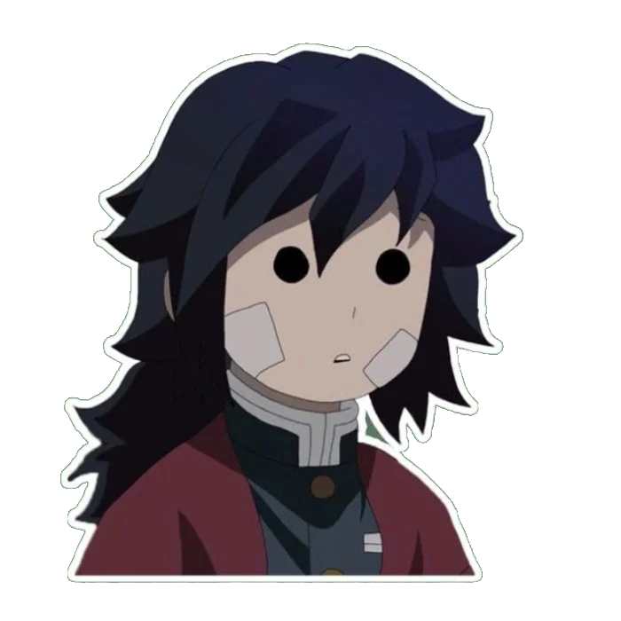 ánh nhìn sắc lạnh sticker anime