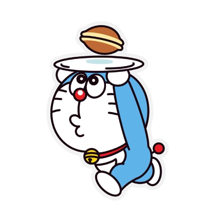ánh nhìn thèm muốn sticker doraemon
