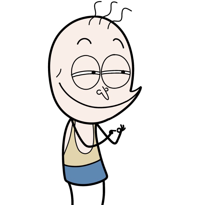 ảnh vui nhộn dạng sticker trần bơm