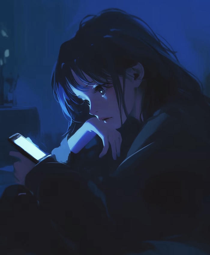 anime thất tình ngồi một mình