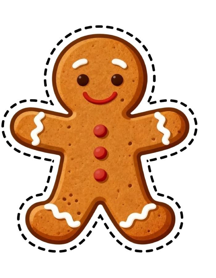 bánh quy sticker noel trang trí lễ hội