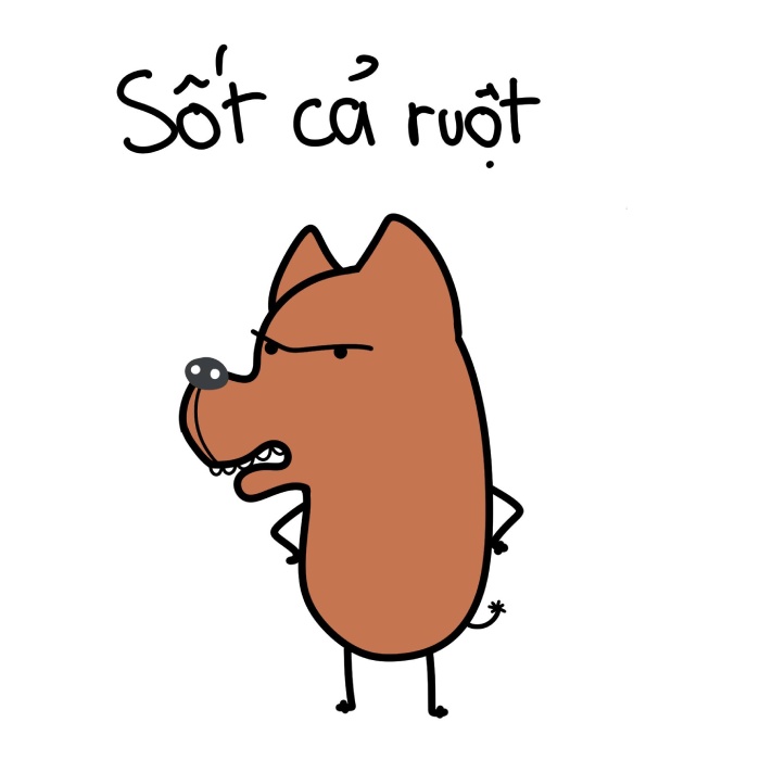 biểu cảm vui từ sticker trần bơm