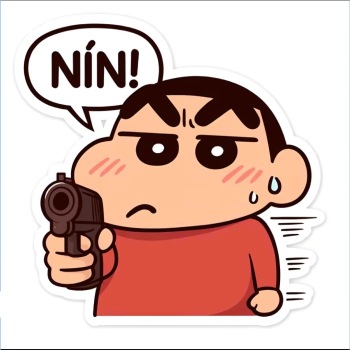 cậu bé shin sticker dễ thương