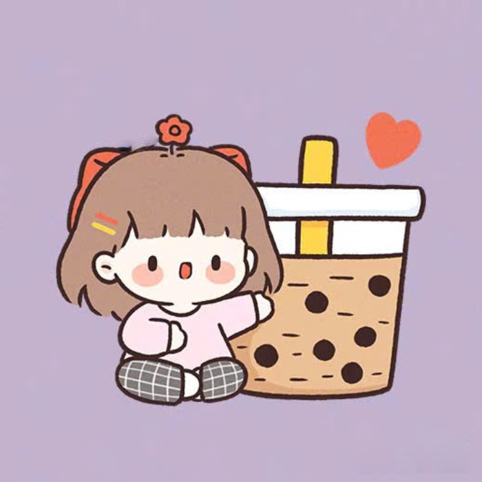 chat hơi nhạt gửi sticker trà sữa cho đỡ trôi