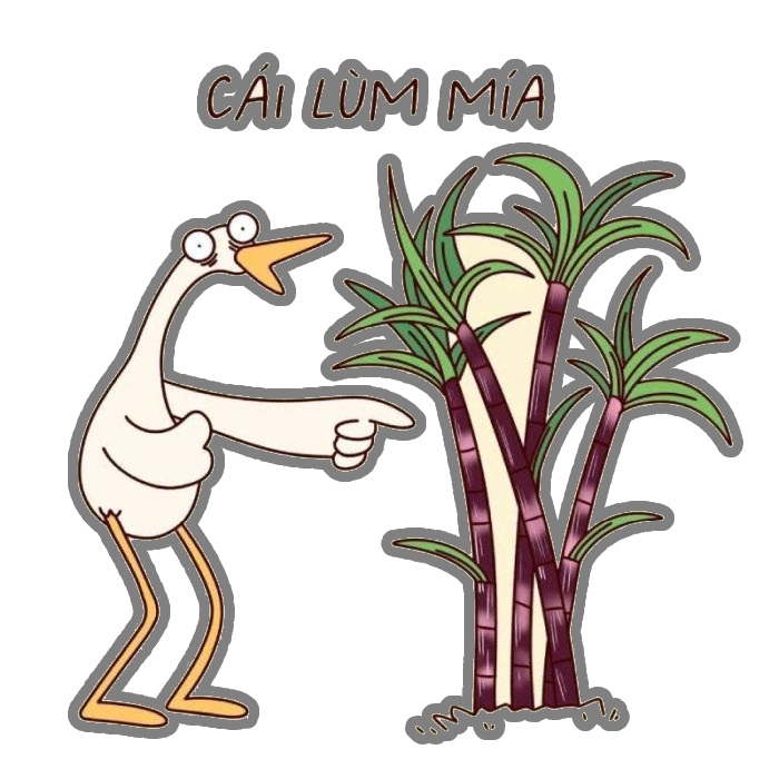 chim cò sticker hài bựa nhất