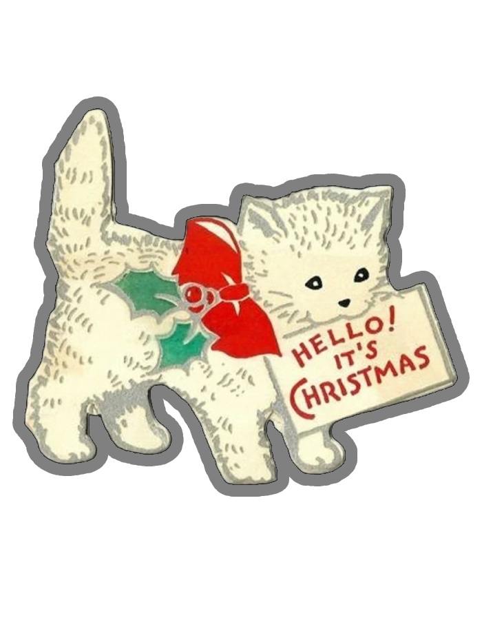 chó con đêm giáng sinh sticker noel