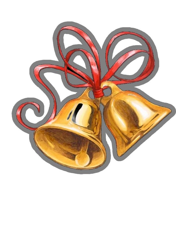 chuông đêm giáng sinh sticker noel vàng