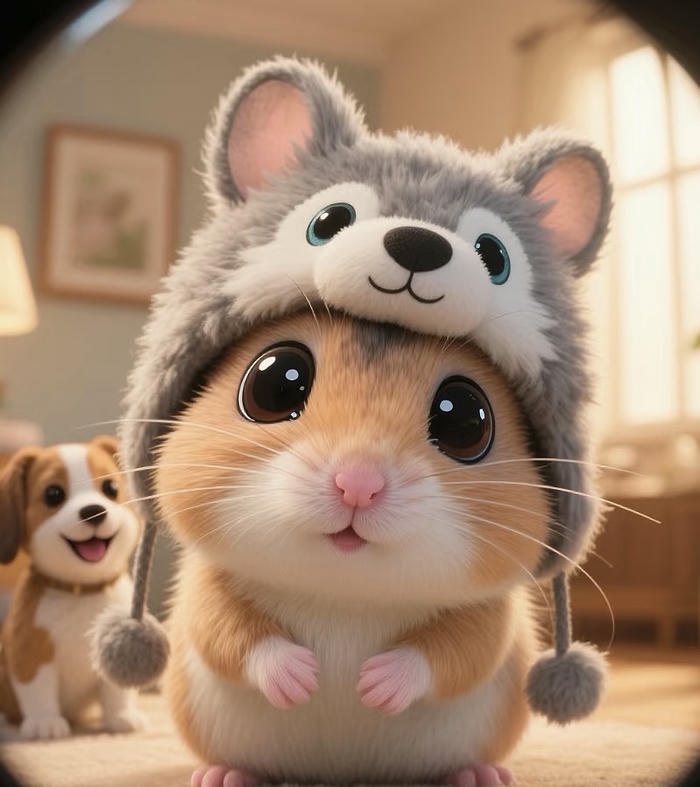 chuột hamster chibi cute ngọt ngào