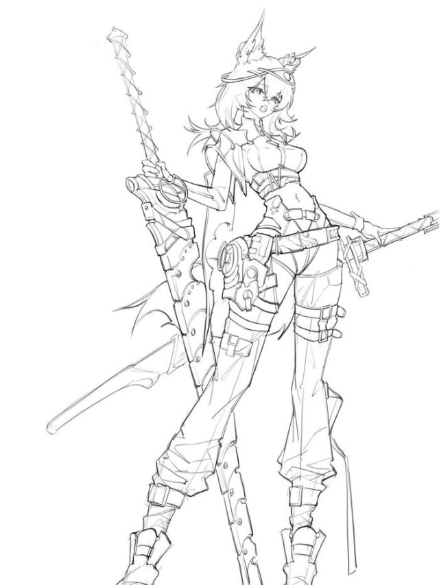 TOP 133+ tranh tô màu anime girl ngầu đẹp ấn tượng