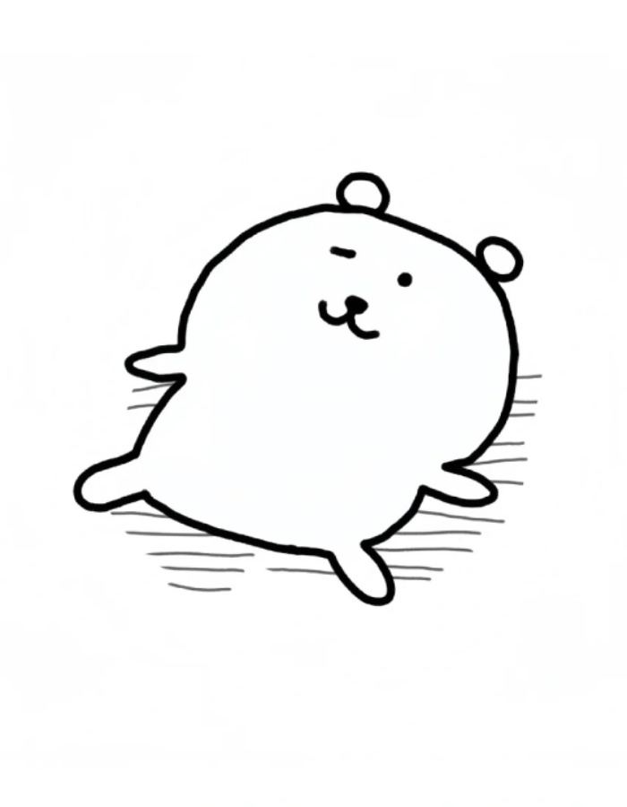 cuộc trò chuyện có hình sticker cute không màu minh họa