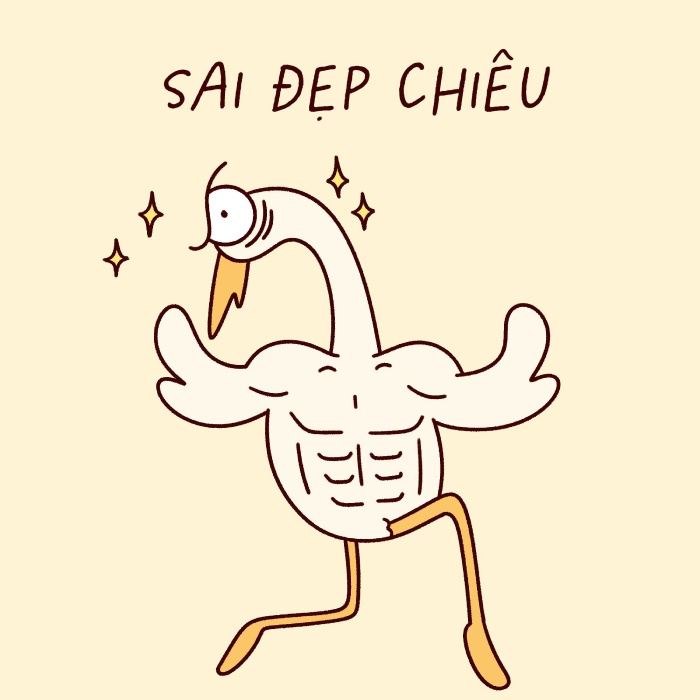 để nguyên không nói sticker cò lõ