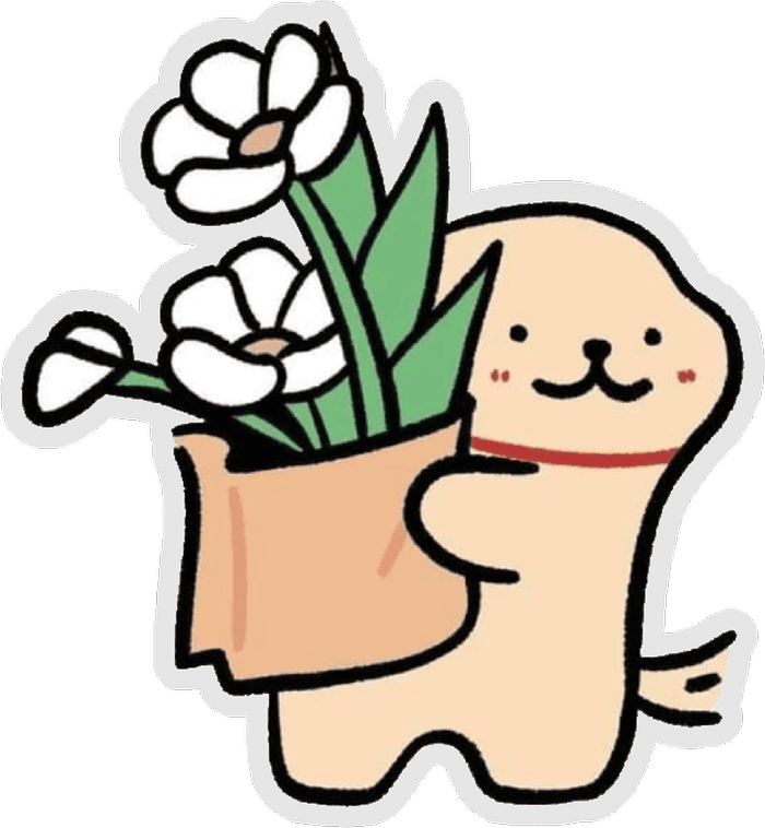 đoạn chat ngắn sticker hoa tạo nét ngầu