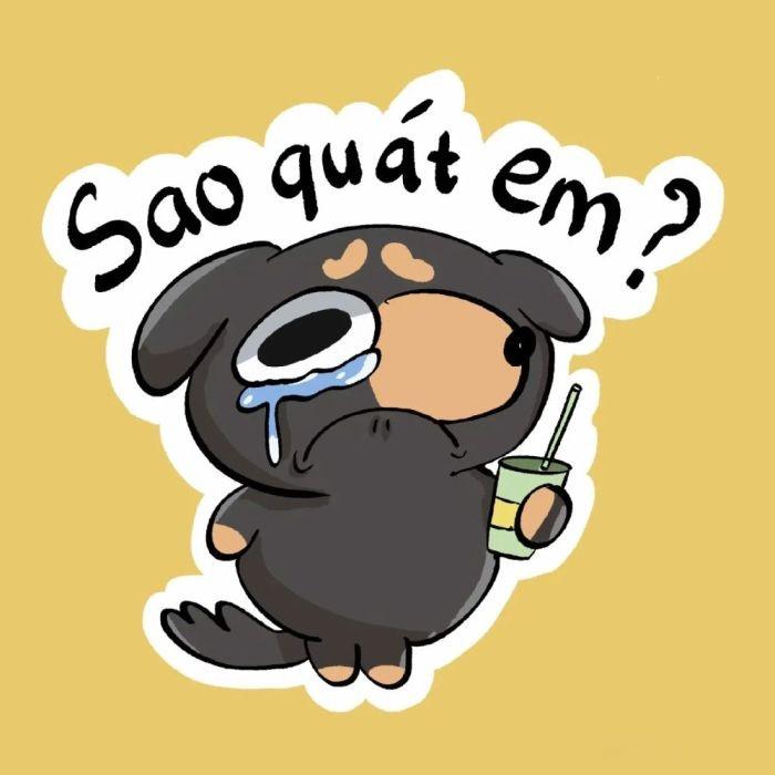 đoạn tin nhắn nhờ chữ sticker trở nên gọn gàng hơn