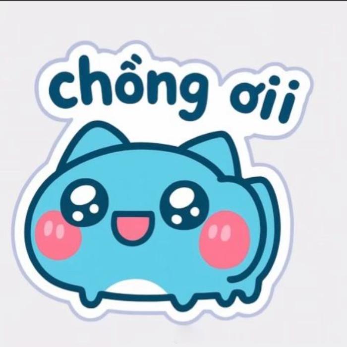 dùng sticker chữ thay lời nói