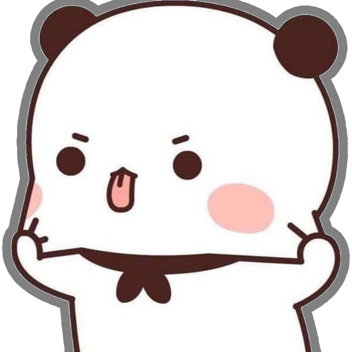 gấu tròn mặt ngơ ngác sticker hài