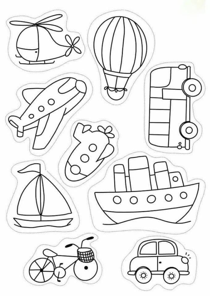 giao tiếp với hình sticker cute không màu đồ vật