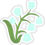 gửi kèm lời chúc hoa sticker cực đẹp