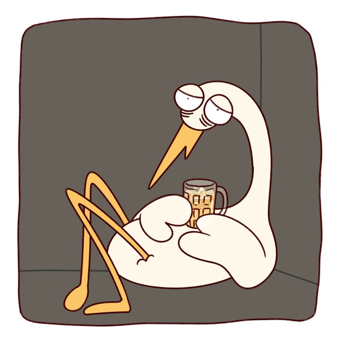 gửi vào khung chat thấy rõ sticker cò lõ