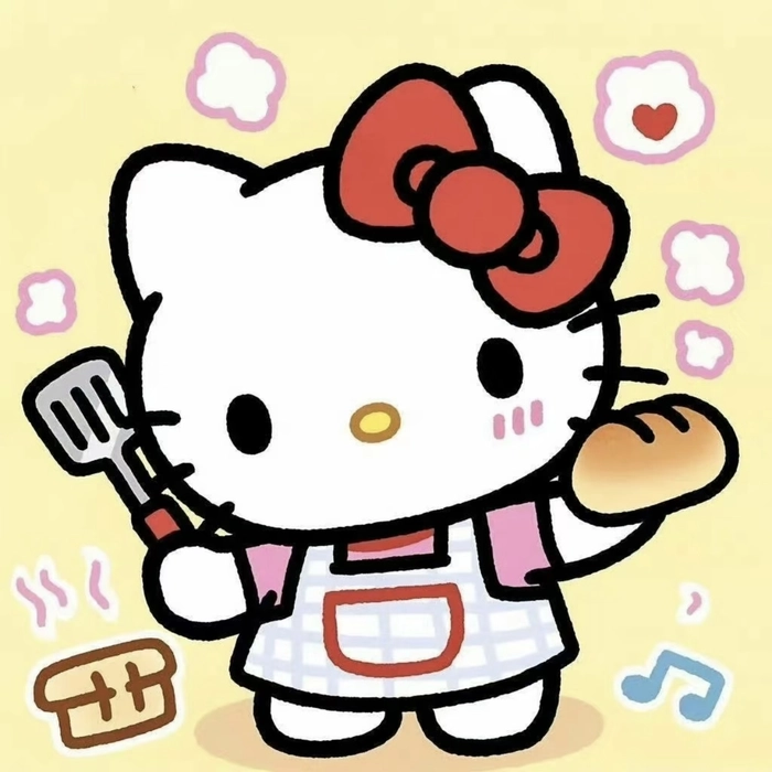 hình Hello Kitty cute làm avatar siêu xinh
