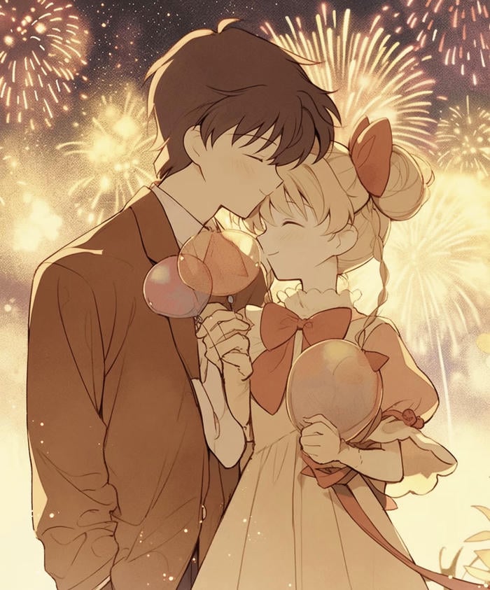 hình ảnh anime cặp đôi đáng yêu