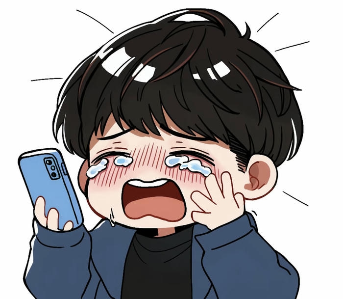 hình ảnh chibi buồn đang khóc