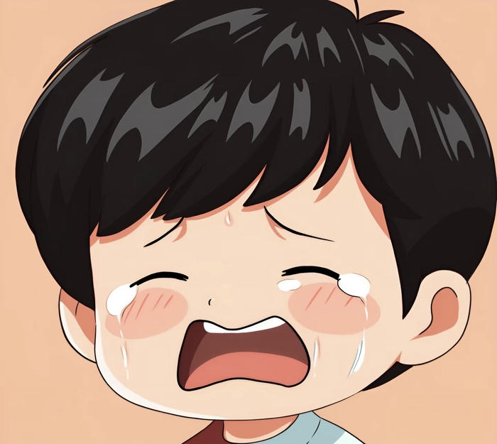 hình ảnh chibi buồn khóc lớn
