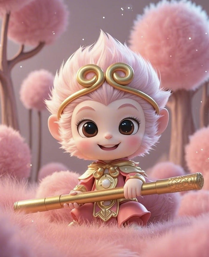 hình ảnh chibi khỉ cute xinh xắn