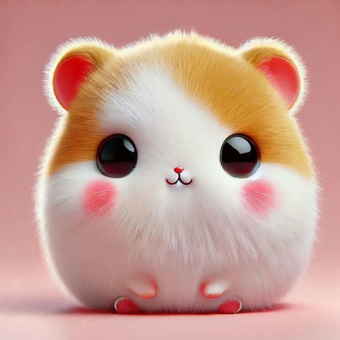 hình ảnh hamster chibi tròn trĩnh