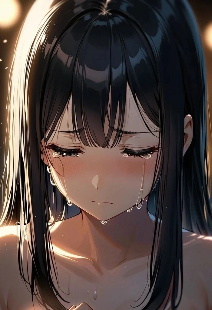 hình anime nữ buồn phong cách aesthetic cuốn hút