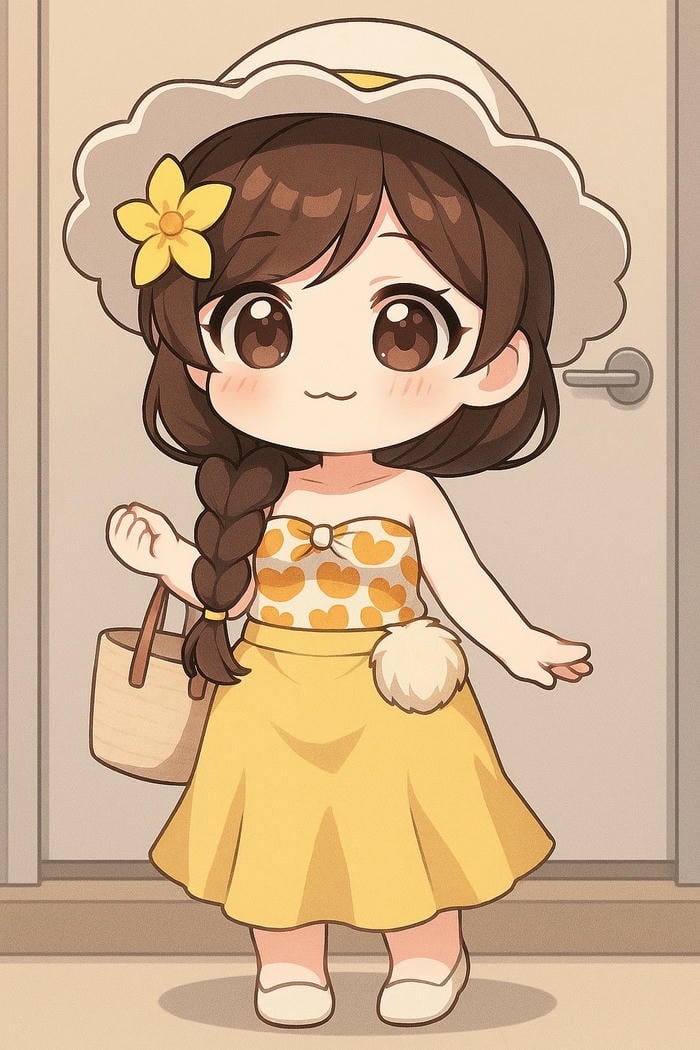 hình chibi đáng yêu dịu dàng