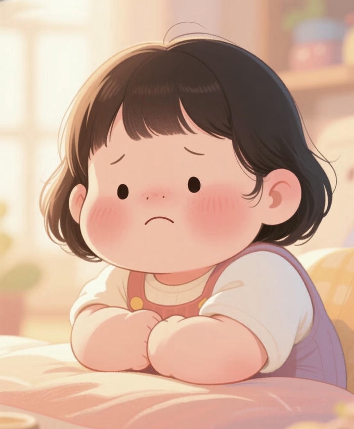 hình chibi nữ buồn không quá dữ dội