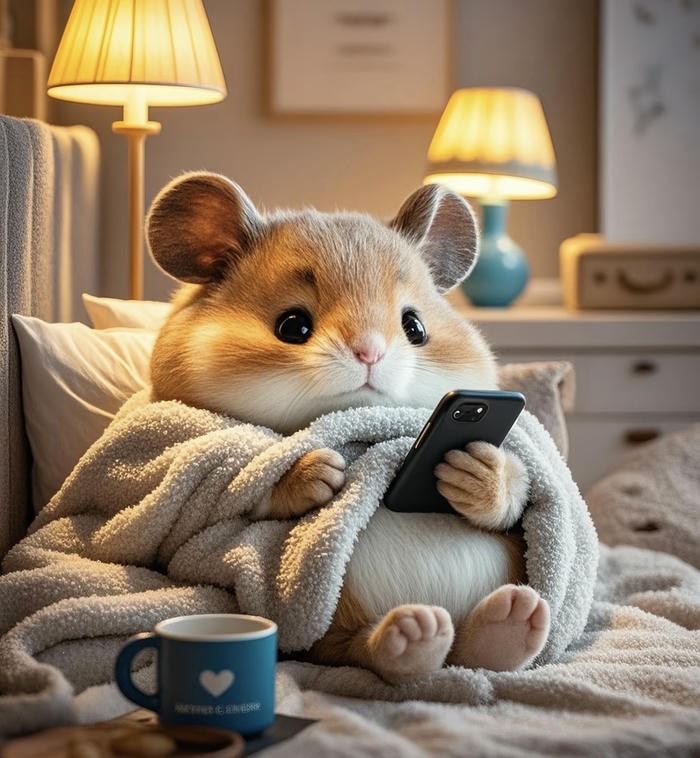 hình chuột hamster chibi đáng yêu xinh