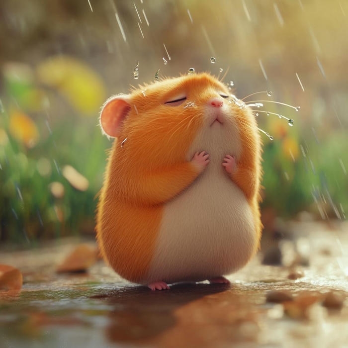 hình hamster chibi cute mũm mĩm