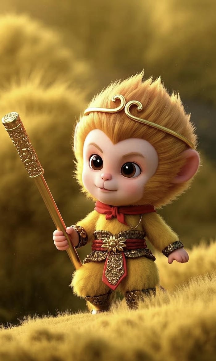 hình khỉ chibi cute ngộ nghĩnh dễ thương