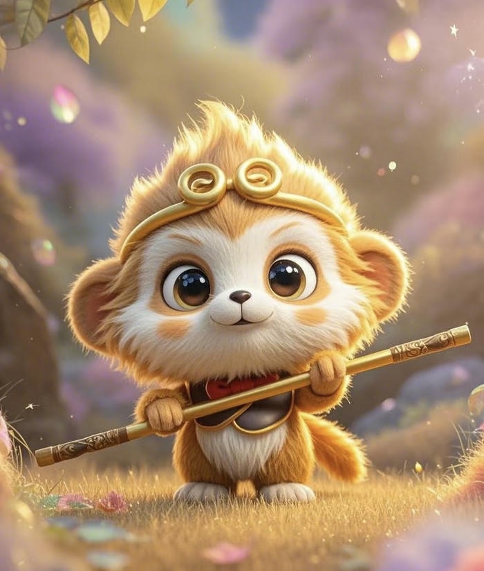 hình khỉ chibi cute xinh xắn dễ thương