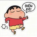 hình sticker dễ thương đuổi bạn thân