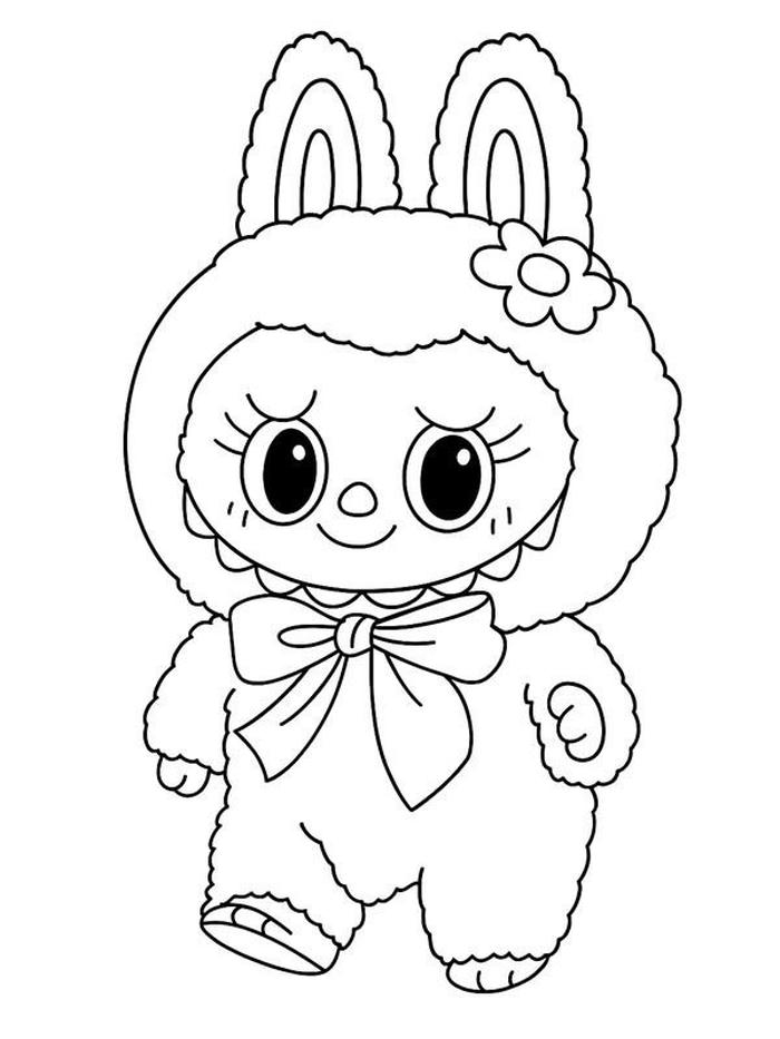 hình tô màu labubu cho bế 4-5 tuổi