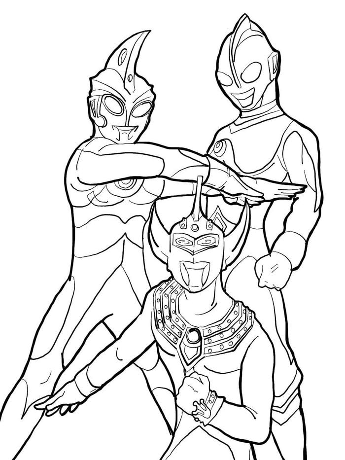 hình tô màu ultraman hình ảnh kinh điển