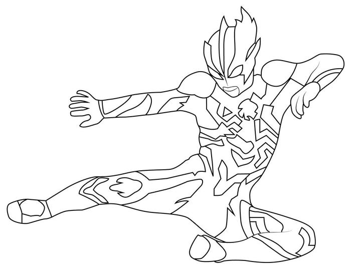 hình tô màu ultraman hình ảnh tiêu biểu