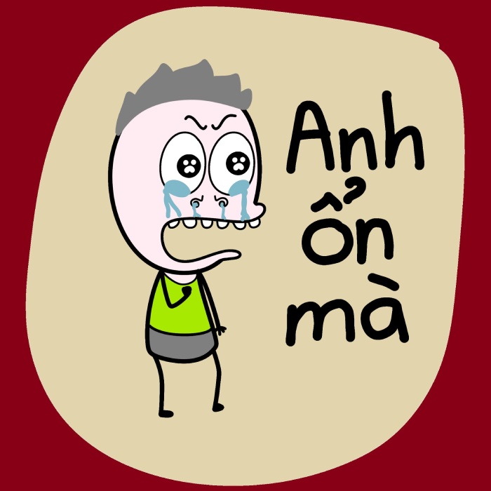 hình vui sticker trần bơm khi chat