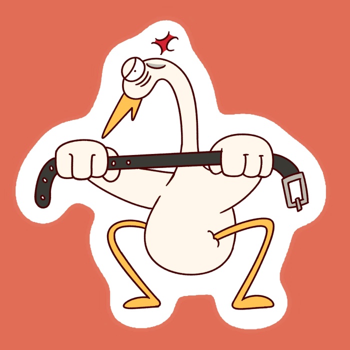 kèm theo phản ứng sticker cò lõ